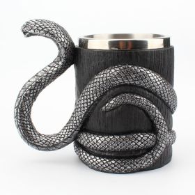 1pc Snake Coffee Mug Cup Cobra Drinking Cups; Stainless Steel Beer Mug Espresso Cup Beverage Mug For Milk Coffee Ice Cream Tea Juice