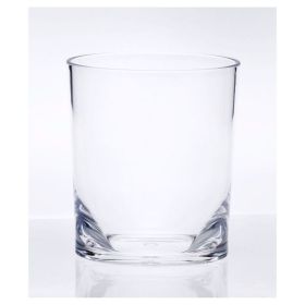 Oval Halo Acrylic Glasses Drinking Set of 4 DOF (12oz), Plastic Drinking Glasses, BPA Free Cocktail Glasses, Drinkware Set, Plastic Water Tumblers