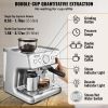 VEVOR Espresso Machine with Grinder, 15 Bar Semi-Automatic Espresso Coffee Maker with Milk Frother Steam Wand