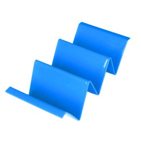 1pc/6pcs Colorful Taco Holder Stands - Premium Large Taco Tray Plates Holds Up To 3 Or 2 Tacos Each, PP Health Material Very Hard And Sturdy (Color: 1pc Blue)