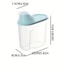 1pc 1.9L Kitchen Cereals Jar; Kitchen Storage Box; Airtight Food Storage Containers; Kitchen Supplies