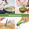 1pc 5 Blade Kitchen Herb Shears Herb Cutter For Chopping Basil Chive Parsley